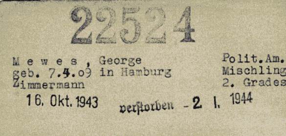 ID- von Georg Mewes jun. aus der Zeit seiner Haft